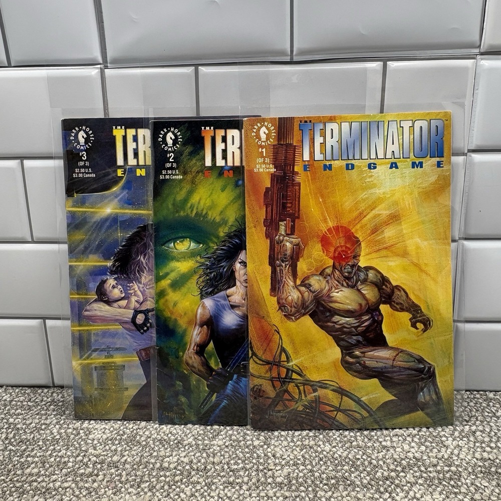 The Terminator Endgame 1-3 Complete Set Dark Horse Comics 1992 VTG
